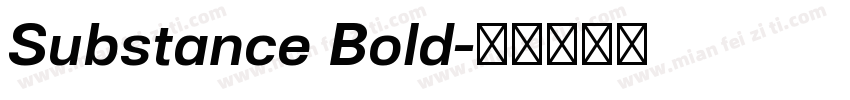 Substance Bold字体转换